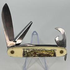 Vintage LES MARECOTTES FES Rostfrei German Stainless Folding Pocket Knife picture