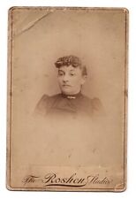 C. 1880s CABINET CARD ROSHON GORGEOUS YOUNG LADY IN DRESS LEBANON PENNSYLVANIA picture