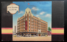 Vintage Postcard 1941 Hotel Monterey, Janesville, Wisconsin (WI) picture