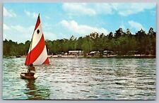 West Ossipee New Hampshire Westward Shores Camping Area Chrome Postcard picture