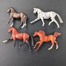 Lot Of 4 Vintage Miniature Breyer Reeves Horses Stablemates Brown Palomino picture