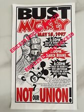 RARE 1997 Mickey Mouse Disney-ABC New York Union Poster picture