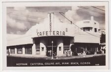 RPPC Miami Beach, Florida FL - Hoffman Cafeteria - Collins Ave- Vintage Postcard picture