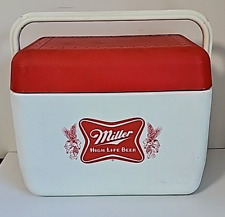 Vintage Miller High Life Beer Cooler Gott Tote 1811/12 Red White 1970s picture