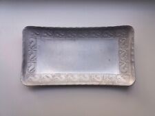 Vintage hand finished aluminum serving tray from the east picture