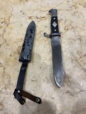 Vintage Linder-Messer Soligen Germany HJ Youth Boyscout Knife with Scabbard picture
