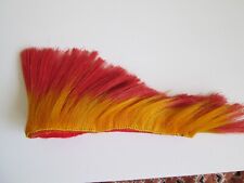 Boys  Red Dyed Porcupine Style Roach Made Of Tampico Fiber 9 7/8  Inches Long. picture