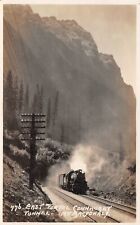 Postcard Canada BC Connaught Tunnel Train Canadian Pacific Railway Glacier RPPC picture