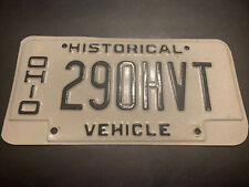 License Plate, Ohio, Historical Vehicle, 290HVT picture