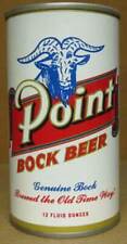 POINT BOCK BEER ss CAN with Blue GOAT Stevens Point Brewery, WISCONSIN 1979 1/1+ picture