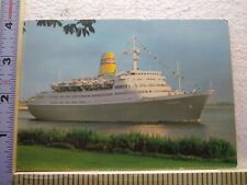 Postcard Norwegian American Cruises M/S Vistafjord Approaching Hamburg picture
