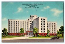 1952 George Truett Memorial Baylor Hospital Dallas Texas Posted Vintage Postcard picture