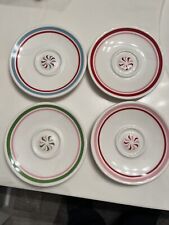 2007 STARBUCKS Holiday Espresso Cup Saucers Candy Trinket Dish (4) picture