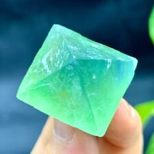 27g Natural Reiki green fluorite octahedronquartz Mineral Crystal Specimen picture