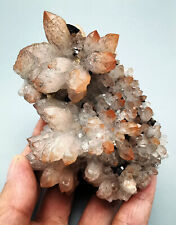 269g Rare Natural Red Quartz Crystal & Pyrite  Mineral Specimen/China picture