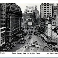 c1920s New York City, NY RPPC Times Square Advertising Signs Real Photo Car A193 picture