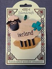 Islandcraft Irish Sheep Handcrafted Wooden Ornament picture