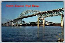 Postcard Duluth Superior High Bridge Ships c1960 picture