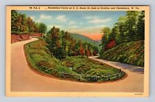 Clarksburg WV-West Virginia, Horseshoe Curve, Antique Vintage Souvenir Postcard picture
