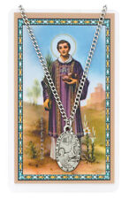 St. Stephen Necklace with a Laminated Prayer Card, Patron Saint of Deacons picture