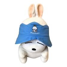 Vintage MashiMaro Plush 2 Faced Bunny Rabbit & Dog Large 14” Plush With Blue Hat picture