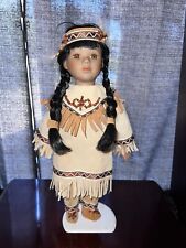 VINTAGE NATIVE AMERICAN DOLL WITH BABY PAPOOSE  picture