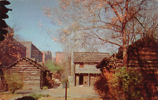Fort Nashborough in Nashville, TN 1955 posted vintage postcard picture