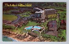 Maui, HI-Hawaii, Aerial View of Hilton Hotel Kaanapali, Vintage Postcard picture