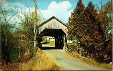 Postcard 1968 One of the Five Old Covered Bridges in Lyndon Vermont VT picture