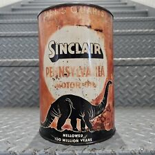 Vintage Sinclair Oil Can Pennsylvania Motor Advertising 5 Quart Can Metal Tin picture