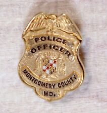 MONTGOMERY COUNTY Police Office Miniature Badge Lapel Jacket Pin picture