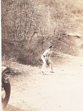 1930's Original Photo Shirtless Man Playing Baseball Identified Wesley Johnson picture