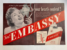 Embassy Cigarettes 1949 Print Ad 14