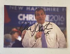 Chris Christie Signed Autographed Auto 4x6 Photo Governor picture