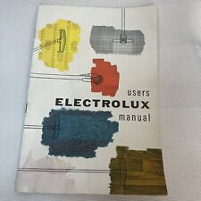 VINTAGE 1955 ELECTROLUX Vacuum Cleaner BROCHURE model E instruction manual MCM picture