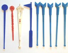 9- VINTAGE AIRLINE & AMTRAK SWIZZLE STICKS TWA, AIR CANADA, AMER. AIR TRAVEL picture