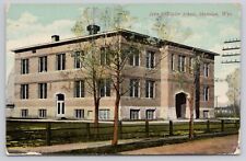 1911 Sheridan Wyoming WY John Taylor School Antique Postcard picture