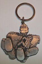 The Iron Giant with Hogarth Warner Bros RARE metal(Pewter) Keychain  picture