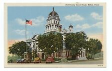 Bell County Court House Belton Texas Linen Postcard picture