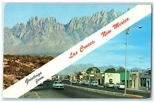 1965 Greetings From Las Cruces New Mexico NM Posted Dual Highway 70-80 Postcard picture