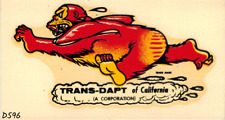 Trans-Dapt of California vintage 1960's water slide decal ~NOS~  4 ½” x 2 ½” picture