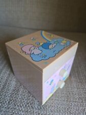 Vintage Sanrio Little Twin Stars Mirror Drawers Jewelry Box 1983 picture