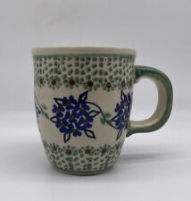 Vintage Manufaktura Boleslawcu Ceramic Coffee Cup Mug Handmade In Poland picture