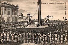 Art Sketch Execution of Louis XVI on January 21, 1793 Postcard picture
