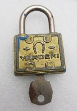 yardeni lock from israel daphne vintage rare metal lock + key picture