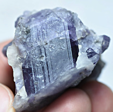 46 Gram  Fluorescent Violet Purple Scapolite Crystal Specimen from Afghanistan picture