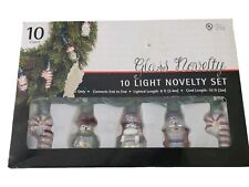Target Y2K CHRISTMAS Lights ASSORTED 10 GLASS FIGURAL LIGHT BULBS NOVELTY SET  picture