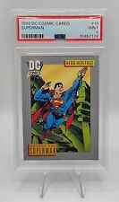 1992 Impel DC Comic Cards Superman Hero Heritage Modern Age #18 PSA 9 MINT picture