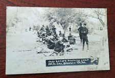 1916 SPANISH AMERICAN WAR BROWNSVILLE POSTCARD Soldiers Camp Cavalry  #11 picture