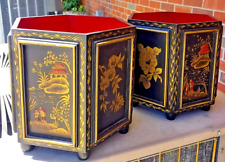 Early 20th Century Chinoiserie Lacquer Jardinieres Cachepots - a Large Pair picture